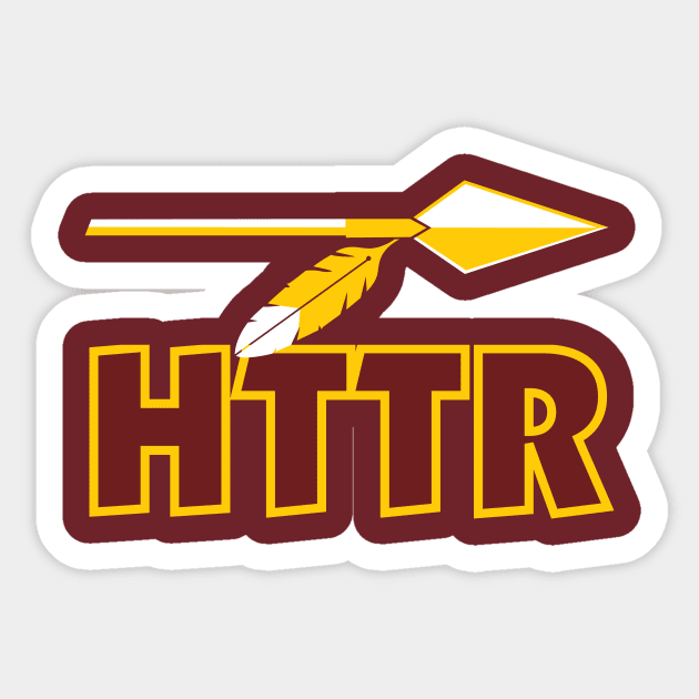 HTTR With Gold Arrow Sticker by Washington Football